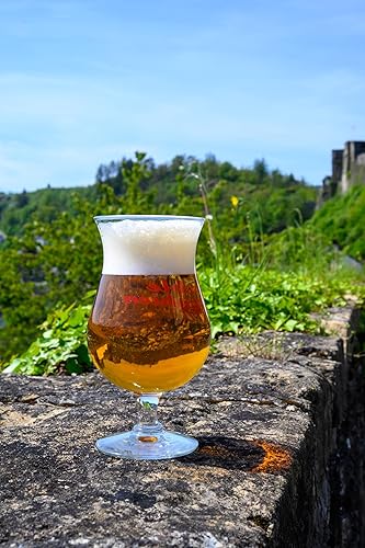 Miniatura 3 de Ravenscroft Crystal Vasos de cerveza belga de titanio  Juego de 4  Cristal sin plomo  22 onzas líquidas  Borde transparente  DsiSafe  Elegante y