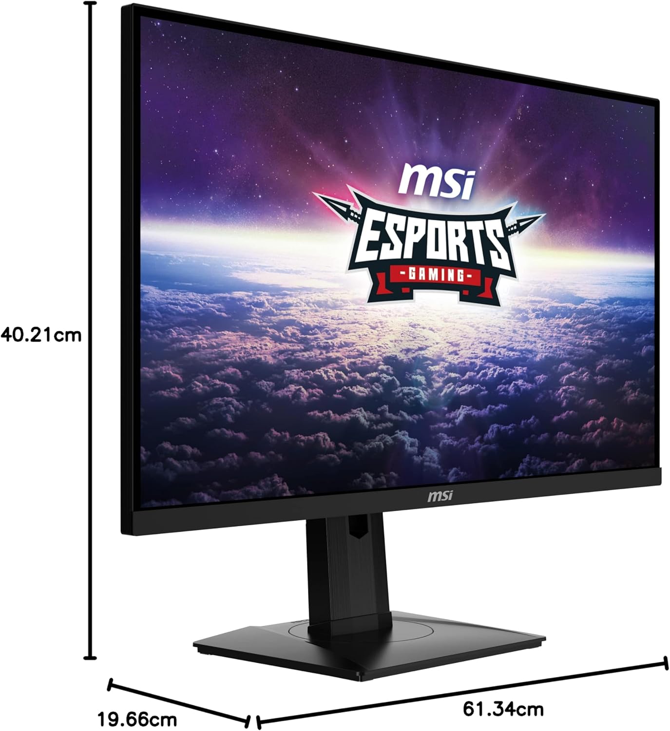 MSI mag 274UPF – Monitor Gaming de 27″ 4K UHD (3840×2160) – Panel Rapid IPS, 144 Hz / 1ms, 16:9, Compatible con G-Sync, Soporte Ajustable/VESA – Display Port 1.4a & HDMI 2.1 & Puerto Tipo C 8
