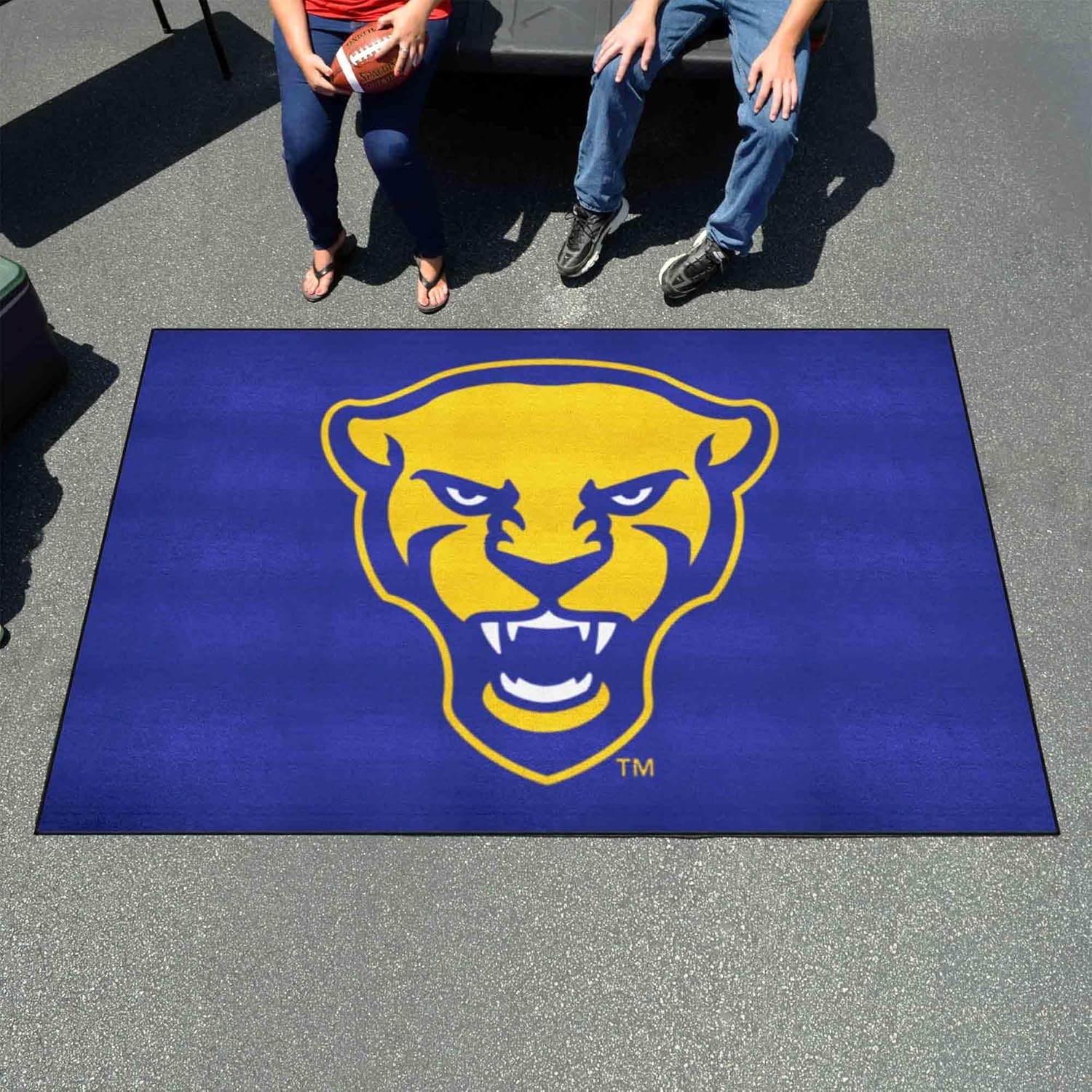 FANMATS 35892 Pitt Panthers Ulti-Mat Rug - 5ft. x 8ft. | Sports Fan Area Rug, Home Decor Rug and Tailgating Mat