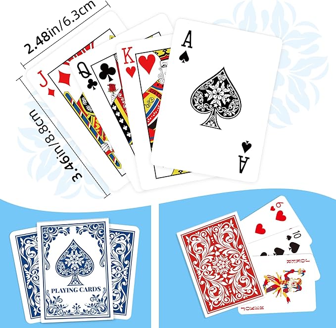 Playing Cards 12 Paquetes, 12 Barajas de Poker Tamaño Estándar miniatura 3