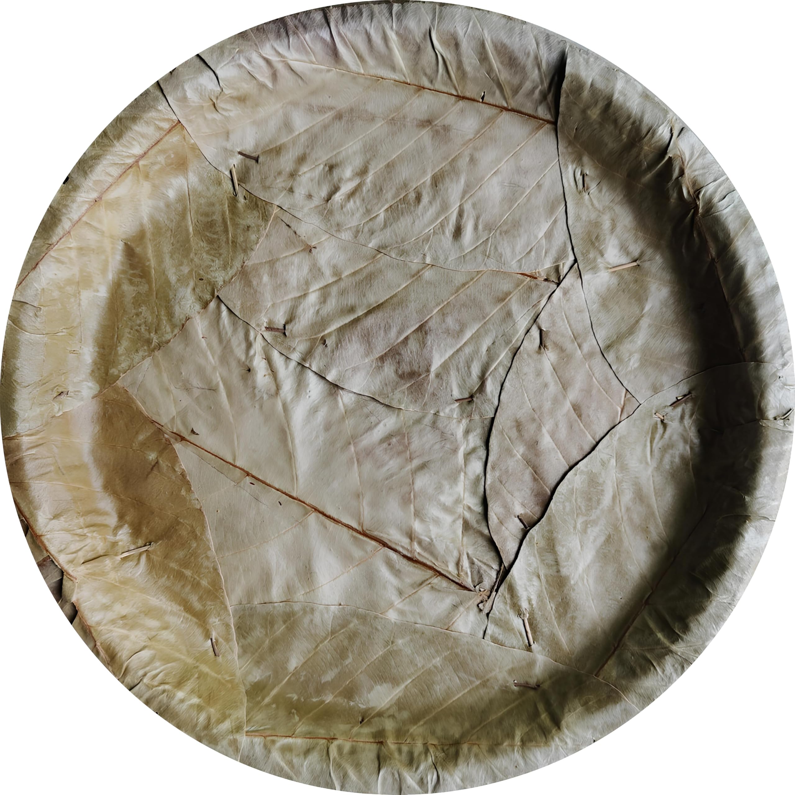 MRI THALI AND DONA Natural Sal Leaf Plate (30Pcs) for Eating, Round, 30 cm/Wedding/Anniversary/Party/Birthday/Picnic/Bio degrable Ecofriendly