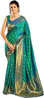 swornof Womens Kanjivaram Banarasi Silk Saree Patola saree with Unstitched blouse piece-picture-54