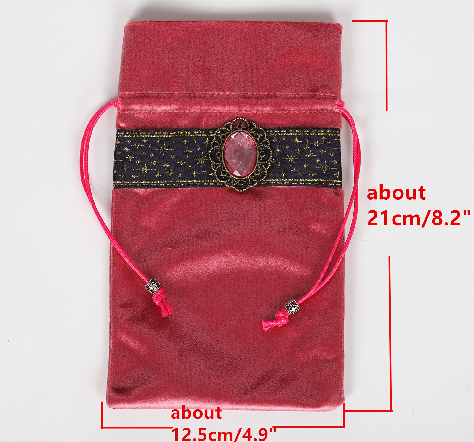 DOARLUO Tarot Bag Pouch, Rune or Card Gift Pouch, Drawstring Storage Bucket 5