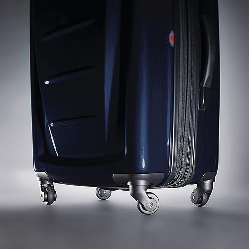 Vista 74 de Samsonite Winfield 2 Equipaje rígido con ruedas giratorias, Azul profundo, Juego de 3 piezas (20/24/28)