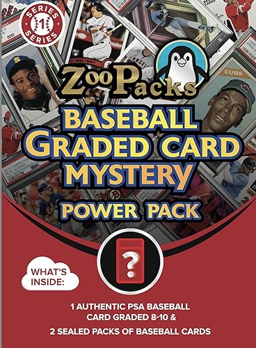 Zoo Packs MLB Baseball PSA Graded Card Mystery Power Pack - Exclusivo de Tienda