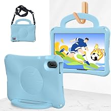 Kids Case for Huawei Matepad SE 11 inch 2024 Light Weight EVA Full Protect Shockproof Handle Stand Cover Case with Shoulder Strap,Light Blue