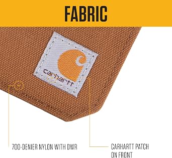 Carhartt Mens 700D Nylon Duck Wallets, RFID-Blocking W/Trifold and Front Pocket Options