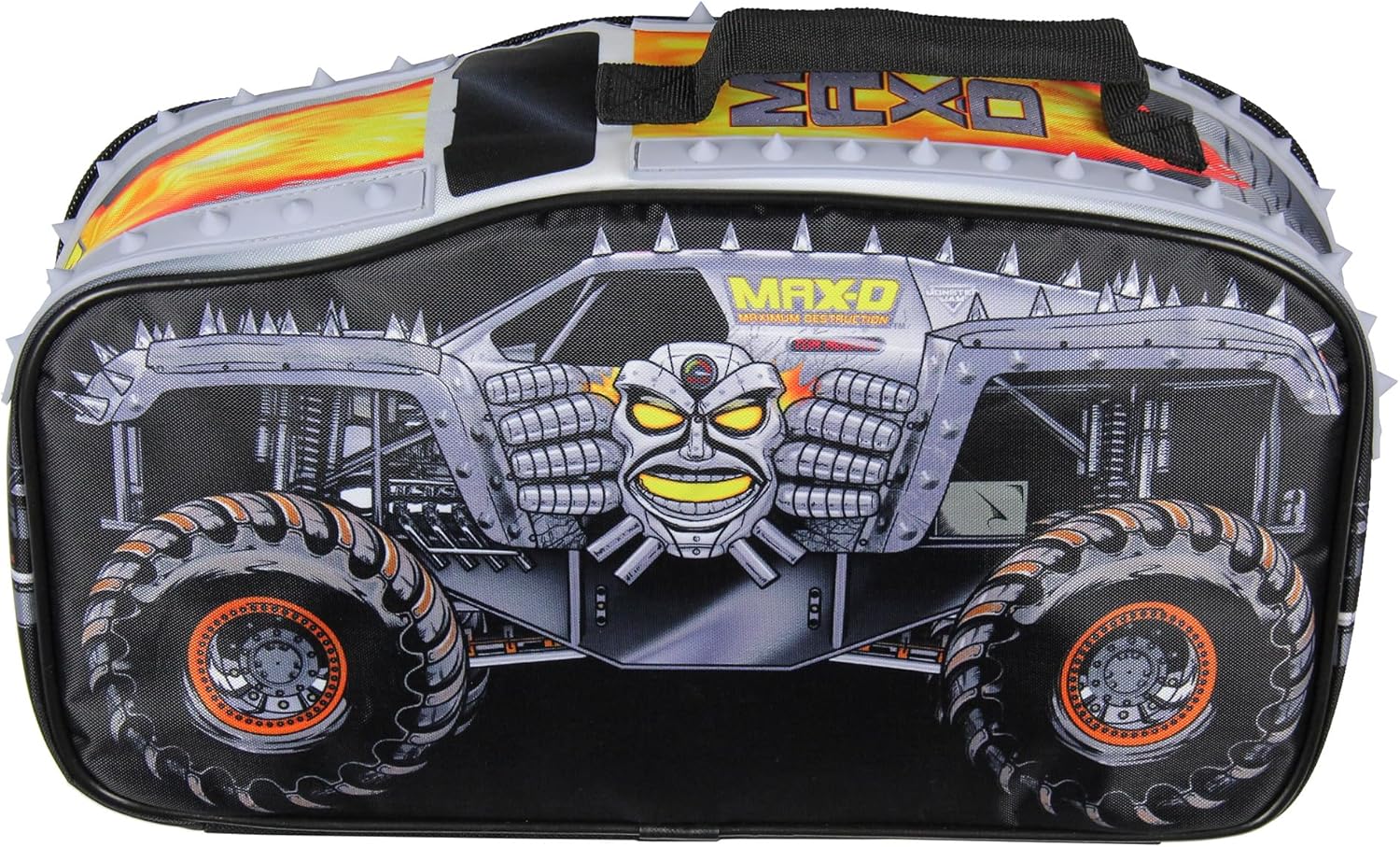 INTIMO Monster Jam Max-D Truck Shaped Insulated Big Large Work Lunch Box Bag 14"