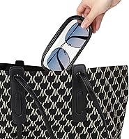 Vista 6 de Linkidea Bolsa de gafas de sol de gran tamaño, bolsa de lentes de marco grande para lentes de sol, bolsa de viaje compatible con Rayban Aviator