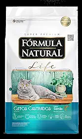 Fórmula Natural Life Ração Seca Para Gatos Castrados Sabor Salmão 1Kg