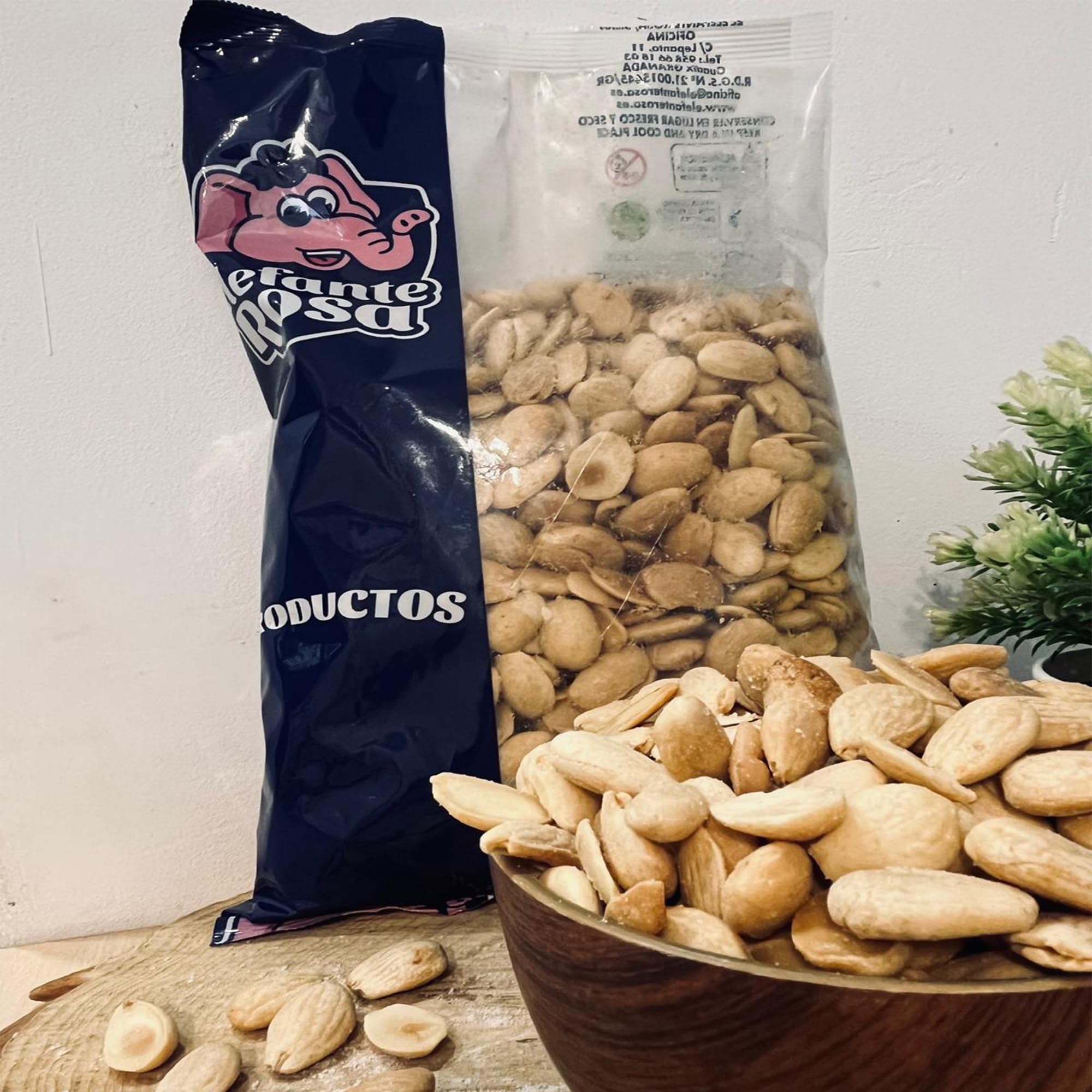 Almendras Fritas con Sal sin Piel 1kg – Almendras Repeladas Artesanales – Snack Saludable Rico en Proteínas y Fibra – Formato Ahorro 1 Kilo – Calidad Gourmet Elefante Rosa