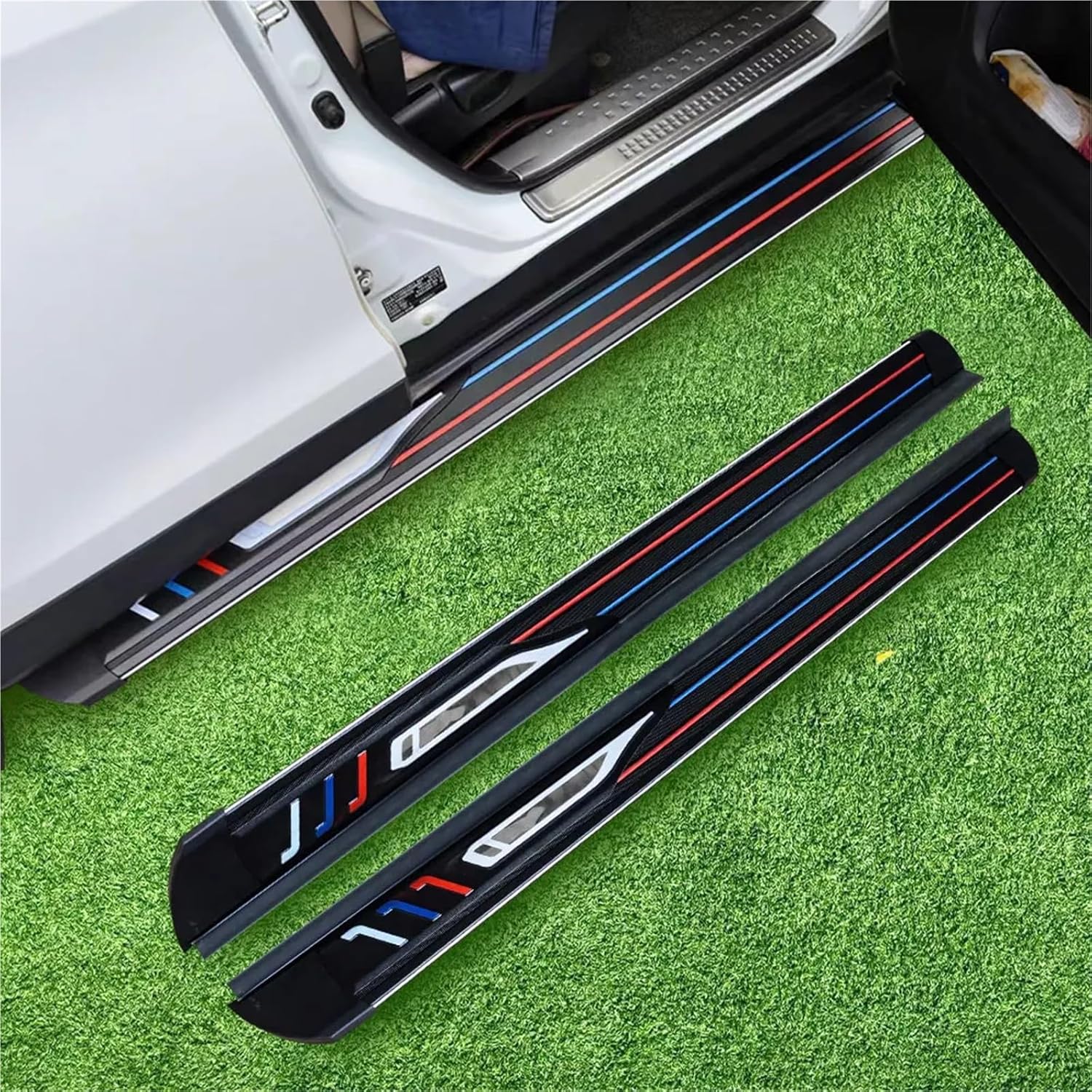 2PCS Compatible for Fiat 500X 2015+ Fixed Side Step Running Boards Pedal
