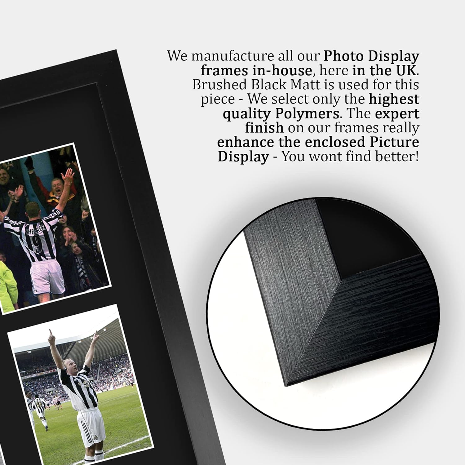 HWC Trading Alan Shearer Newcastle United 16 x 12 inch (A3) Printed Gifts Signed Autograph Picture for Football Fans and Supporters - 16" x 12" Framed