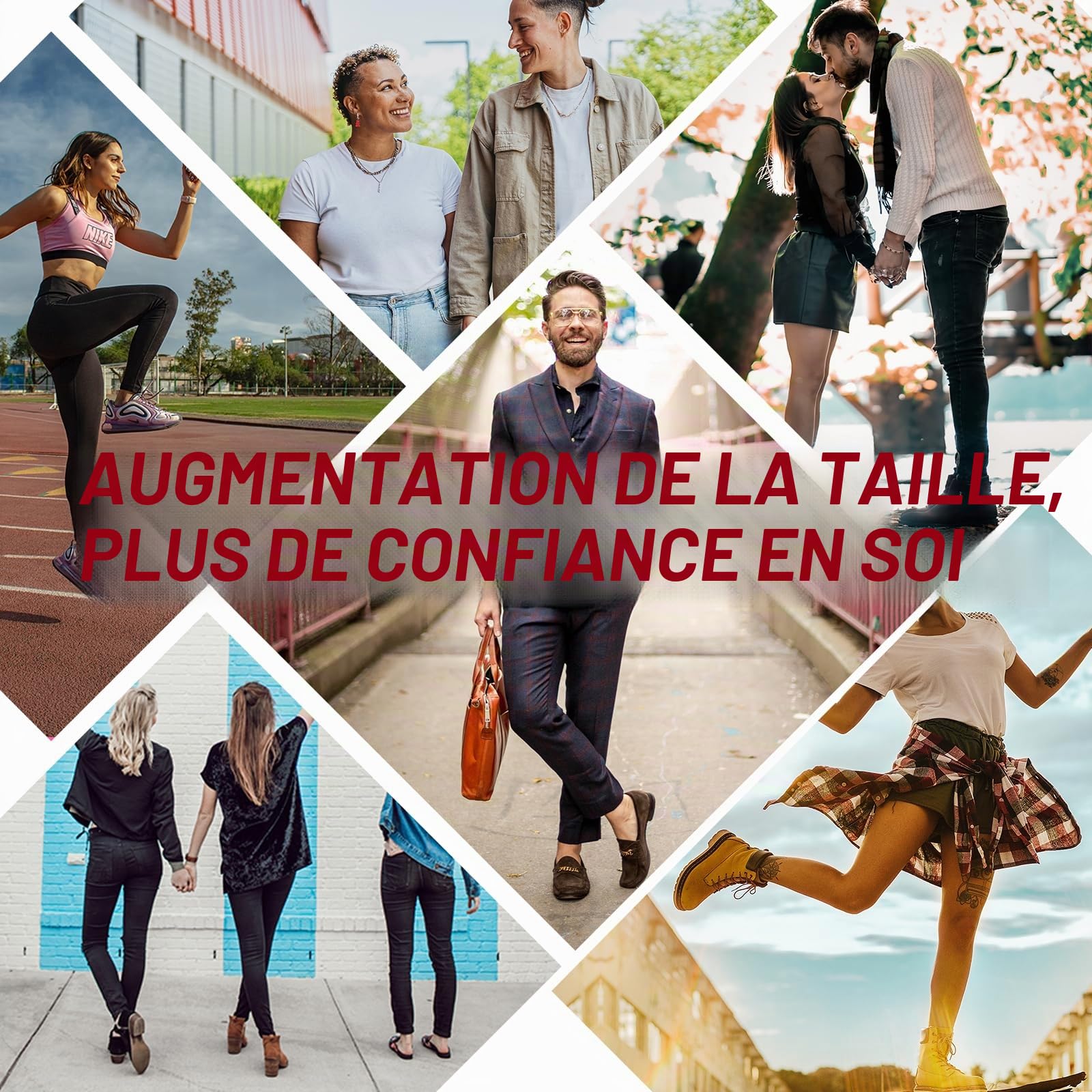 Ailaka Hauteur Augmentation Semelles Chaussures Augmenter Talon Ascenseur la Semelle Intérieure Amortissante Respirantes alvéolaires Confort Élastique Invisibles Homme Femme 3.5CM