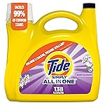 Tide Simply All-In-One Liquid Laundry Detergent, Berry Blossom Scent, 138 Loads, 182 fl oz