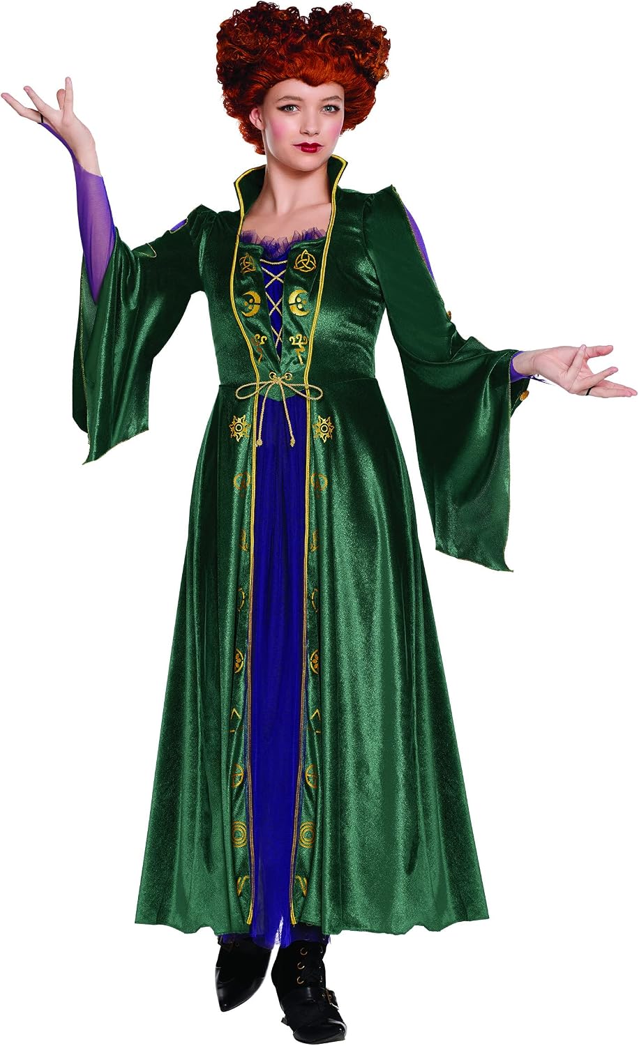 Spirit Halloween Hocus Pocus Tween Winifred Sanderson Costume | Officially Licensed | Group Costume | Witch Cosplay | Disney