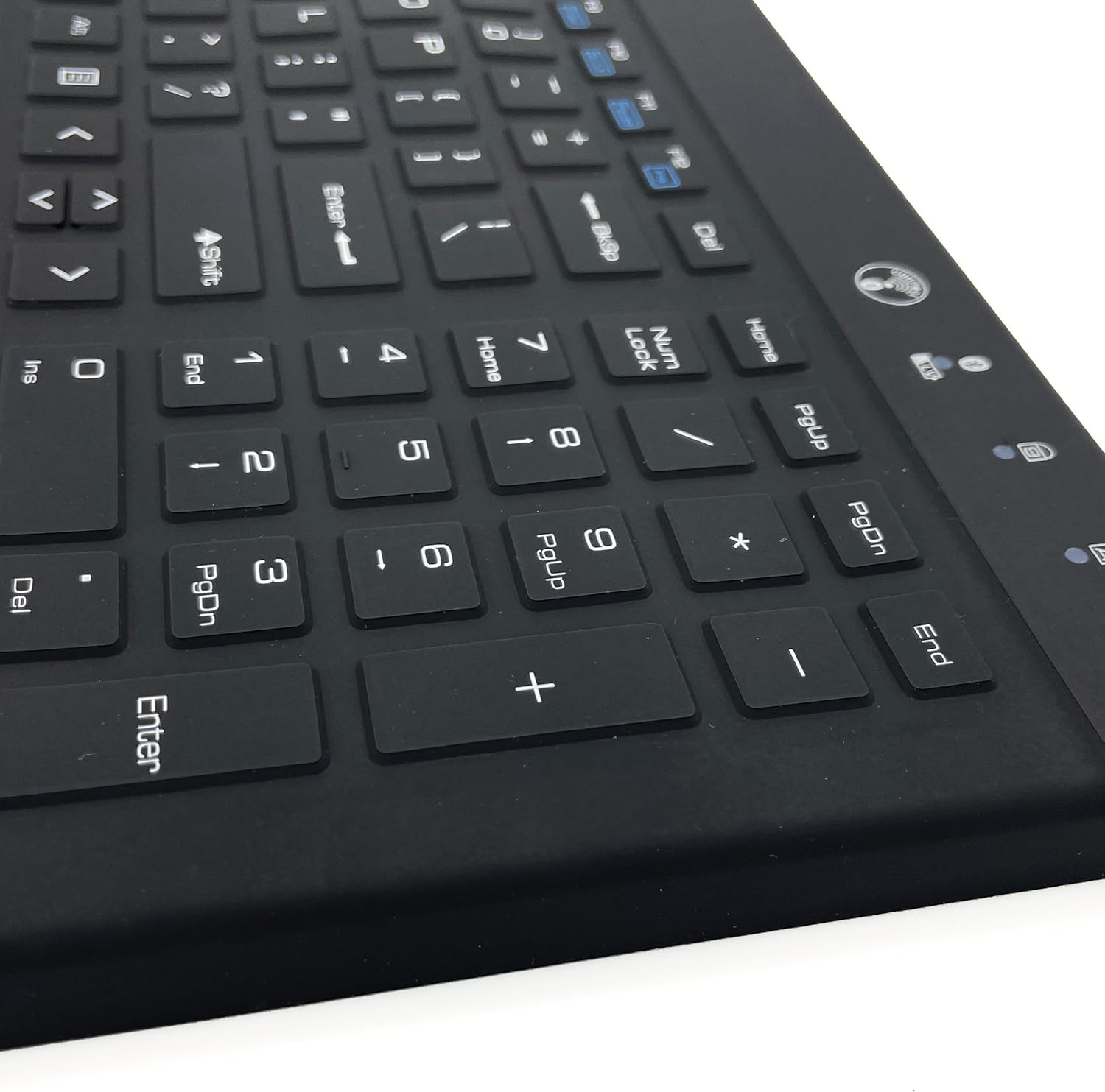 DSI Industrial Wireless Bluetooth 5.0 Waterproof Full-Size Keyboard DWB600 Disinfectant Silicone IP67 Long Battery Life