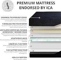 Vista 41 de EGOHOME - Base de cama ajustable individual XL y colchón de espuma viscoelástica de 14 pulgadas, base de cama ajustable con control remoto