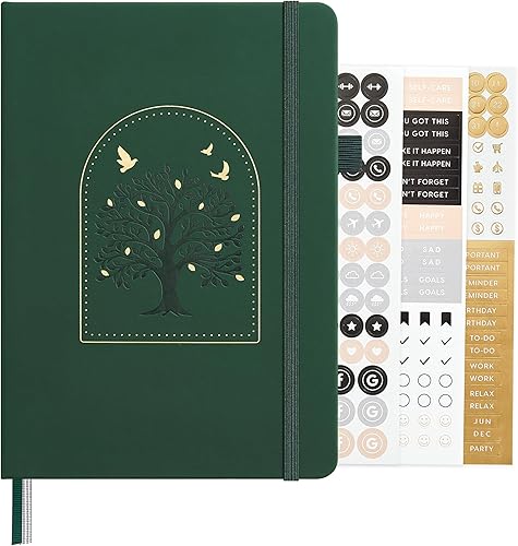 Miniatura 36 de &And Per Se - Cuaderno con rayas estrechas (5 unidades), 160 páginas, tamaño A5 de 5.7 x 8 pulgadas, diario de papel grueso, con tapa dura, para