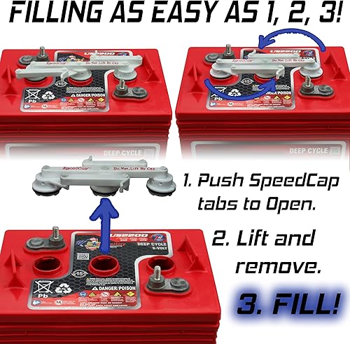 Miniatura 4 de US Battery US125CS T-125 6V 240Ah Plomo Ácido Inundado GC2 Batería de ciclo profundo x 6