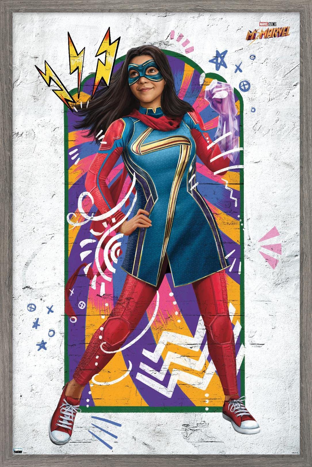 Amazon.com: Trends International Marvel Ms. Marvel - Window Wall