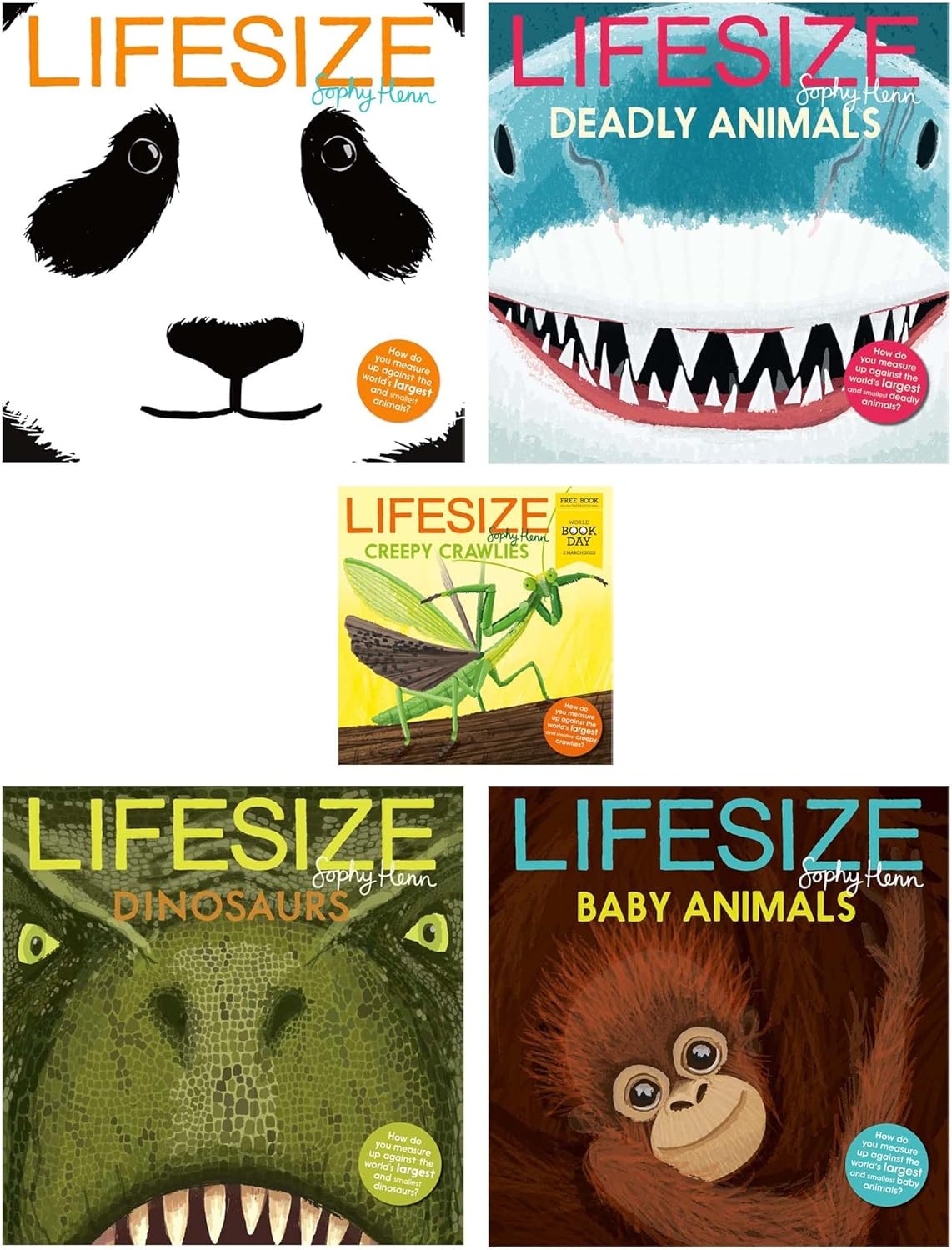 Lifesize Series with World Book Day 2023 5 Books Set (Lifesize