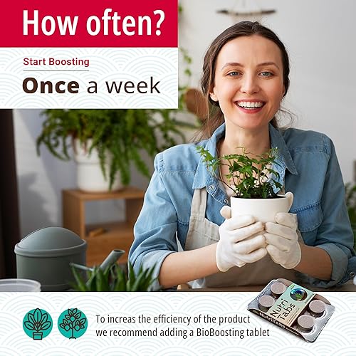 Miniatura 5 de SHEFFA Nutri Tabs Fertilizante para plantas, 3 paquetes de tabletas minerales rosas "Start Boosting" fertilizante rico en nitrógeno alimento para