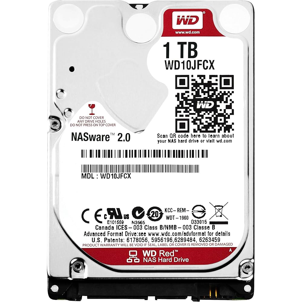 Amazon | WD Red WD10JFCX 1TB 2.5インチ 内蔵ハードドライブ
