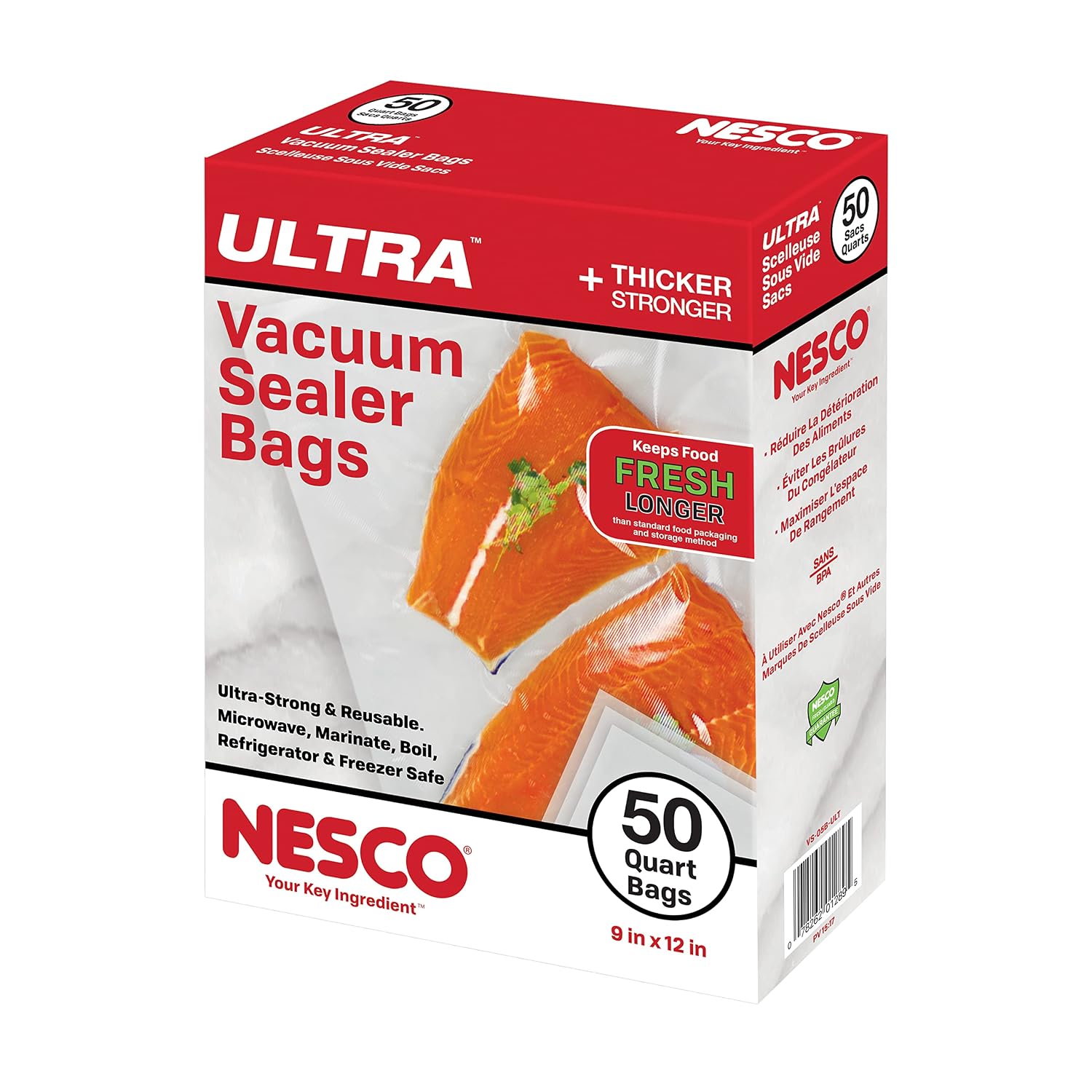 Nesco Heavy Duty Vacuum Sealer Roll 11" x 20' 2 Roll BPA Free