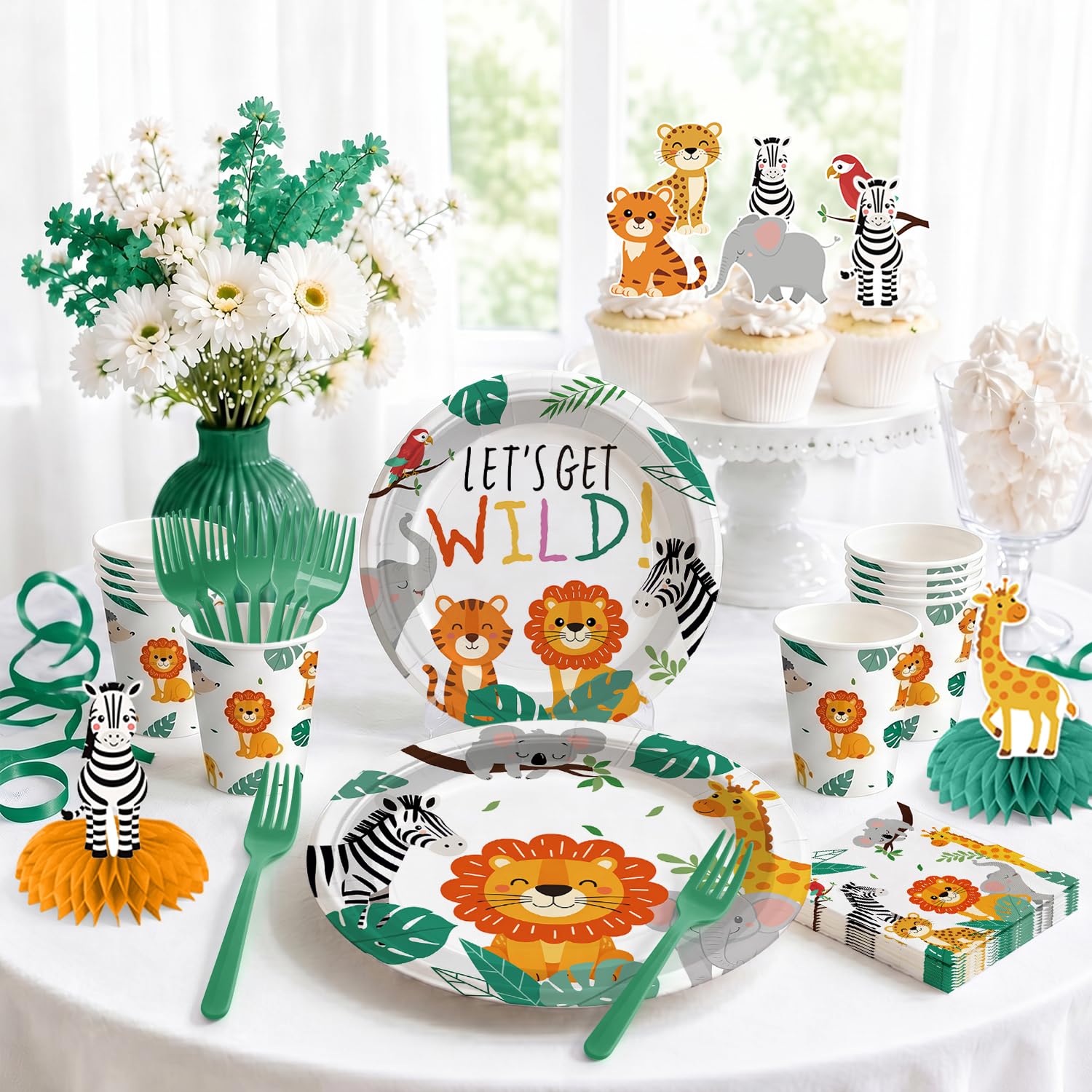 Xynic decorazioni di compleanno safari