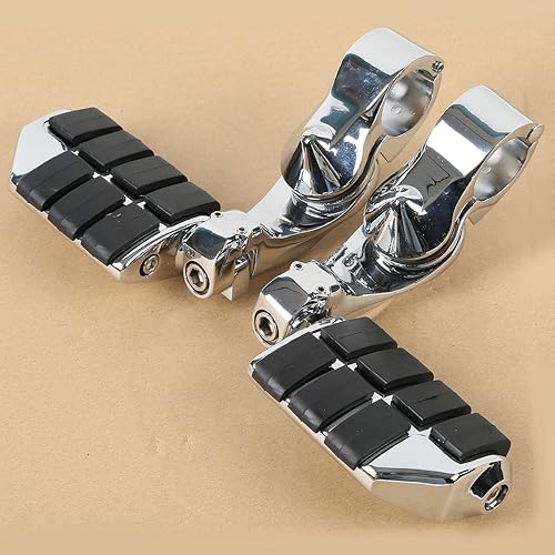 Miniatura 6 de XMT-MOTO 360 grados ajustable autopista pie clavijas reposapiés reposapiés para Harley