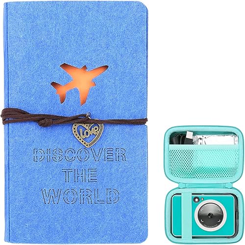 Capacidad para 180 fotos 2 x 3 álbum de fotos + estuche rígido Canon Ivy Mini impresora instantánea