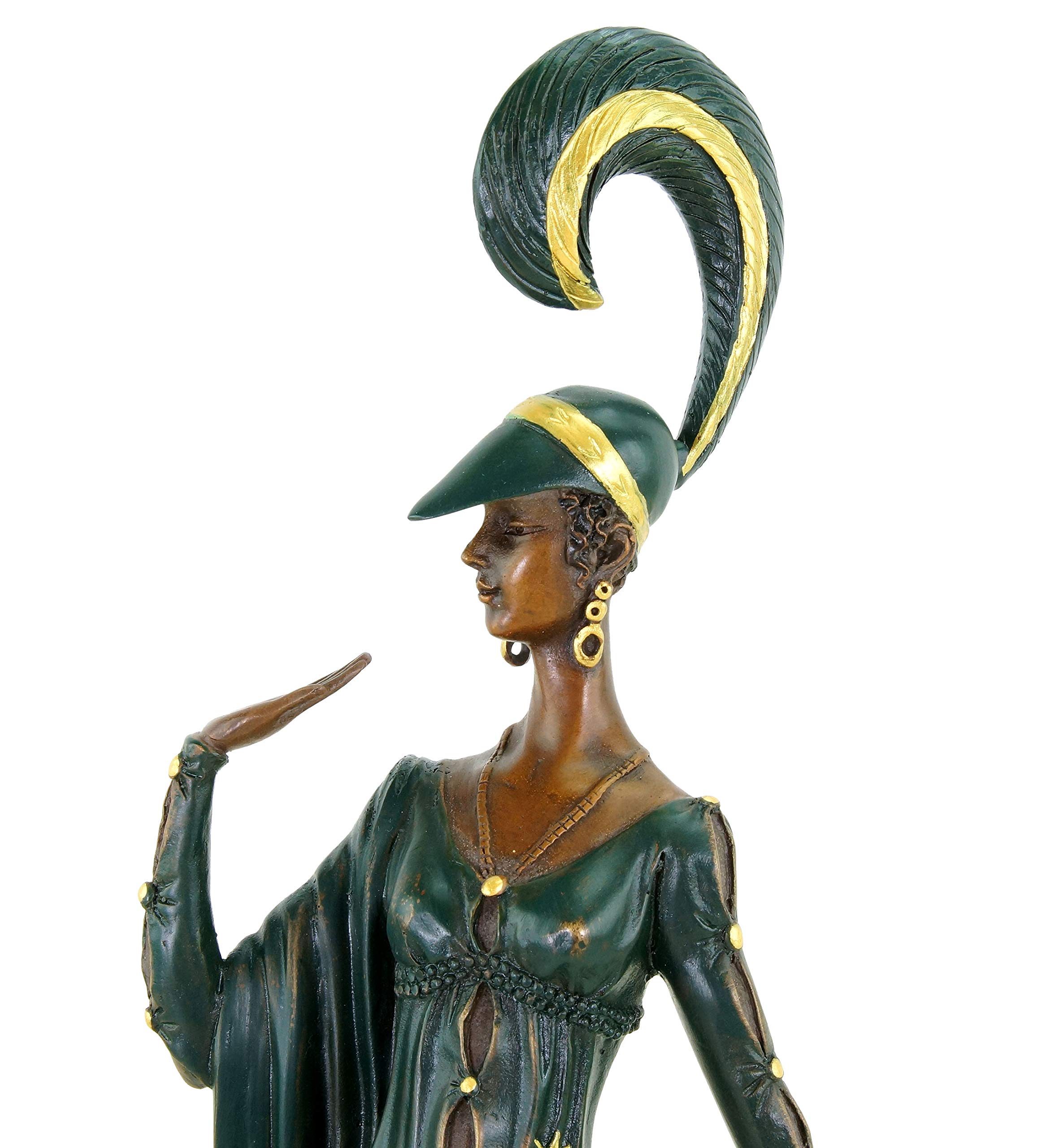 Art Deco Bronze - Tänzerin von Ferdinand Preiss - Französische Revuetänzerin - Bronzestatue - Zwanziger Jahre Skulptur - Höhe: 43 cm - 100% Bronze - Vintage - Dekofigur - Kunst online kaufen