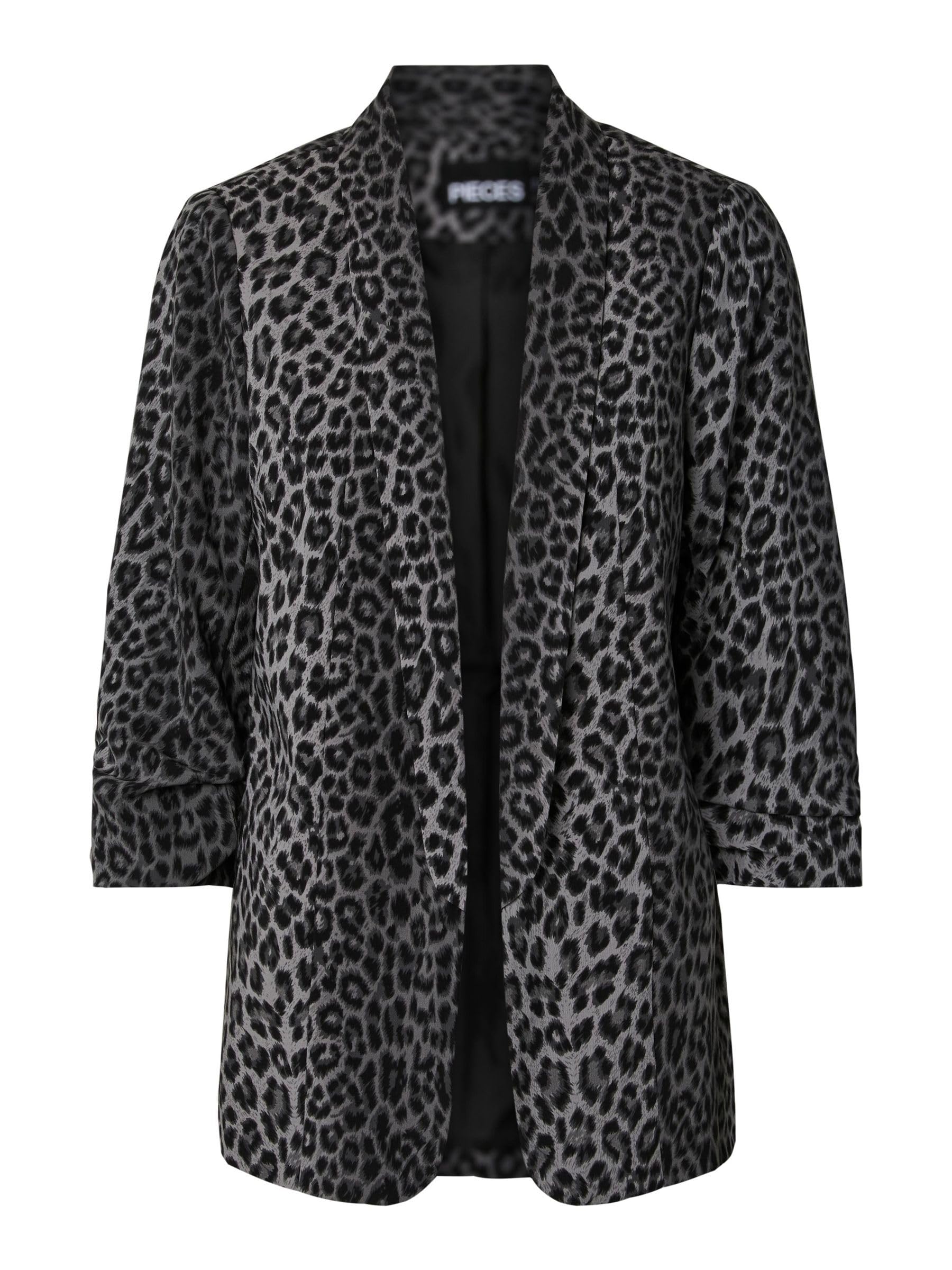 PIECES Pcbosella 3/4 Printed Blazer Noos BC, szary, S damski, Szary, S