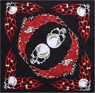 Trimming Shop Cotton Unisex Bandana Headband Scarf, Head Wrap, Lightweight, Breathable And Durable For Wristbands, Headwear, Raves, Riding, Outdoors, Parties Eagle Skull
