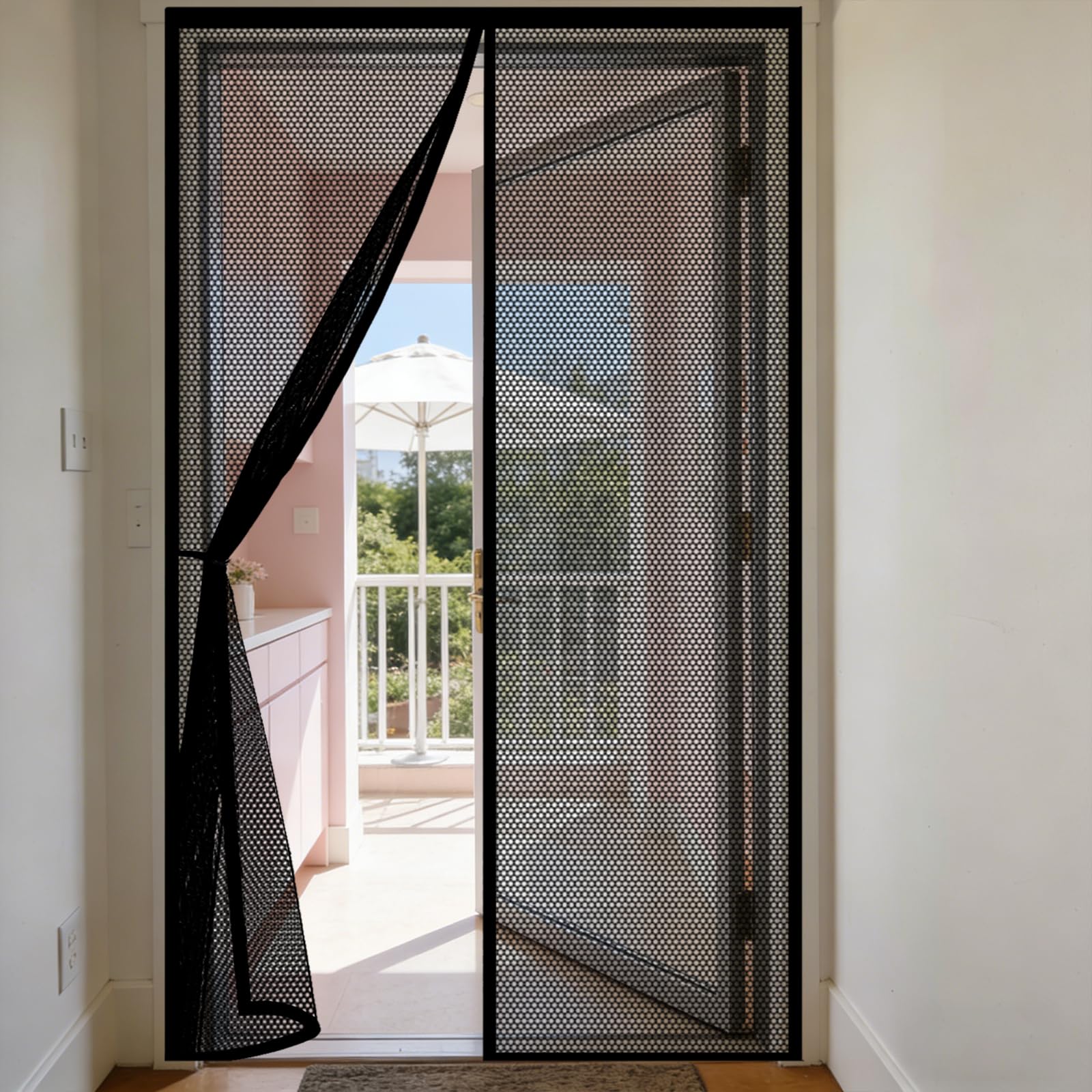 Moustiquaire automatique pour bloquer les mouches de porte