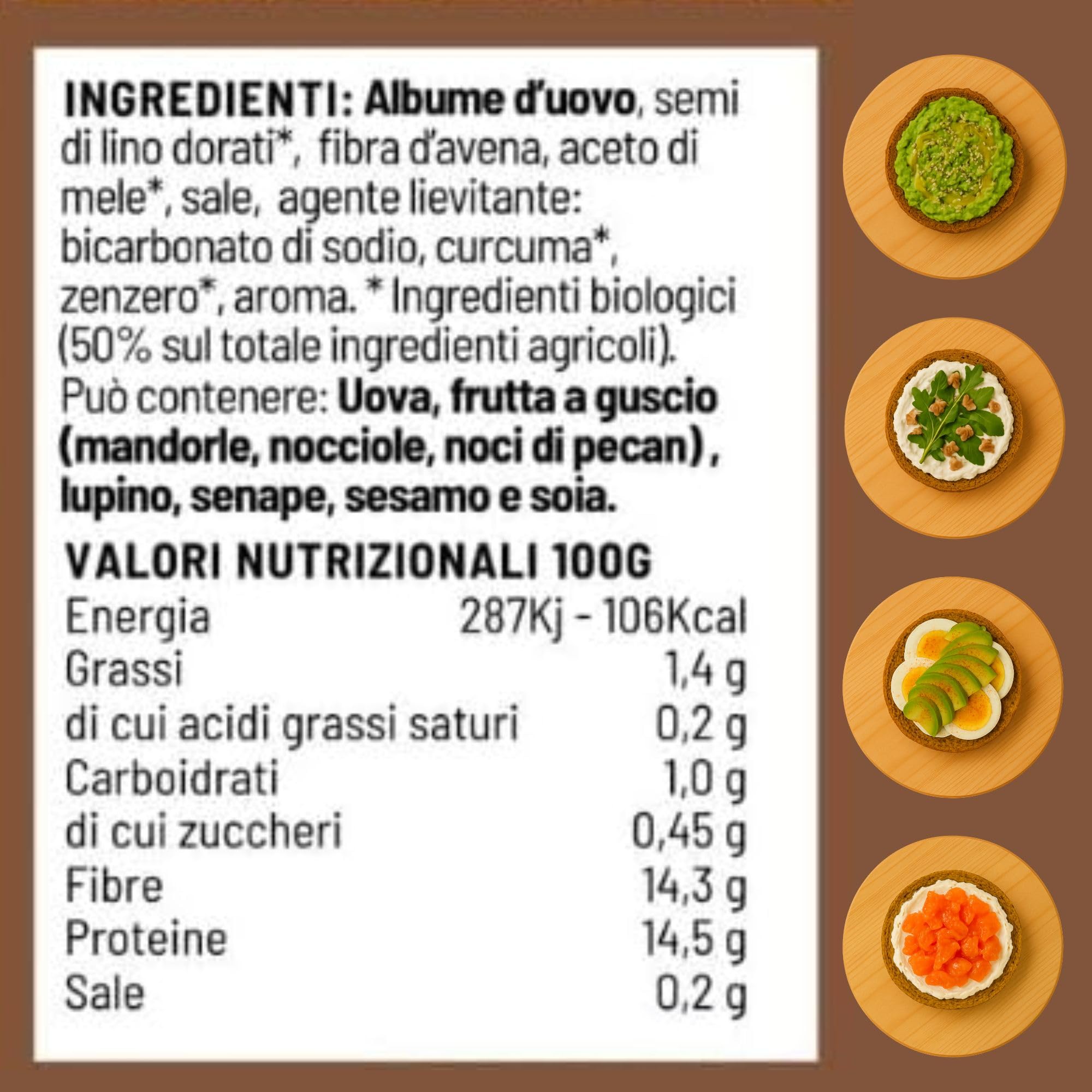 Pane KETO 01 CARB, il 1° Pane con 1g di Carboidrati, 4 Confezioni di 3 Pan Rosette da 120g