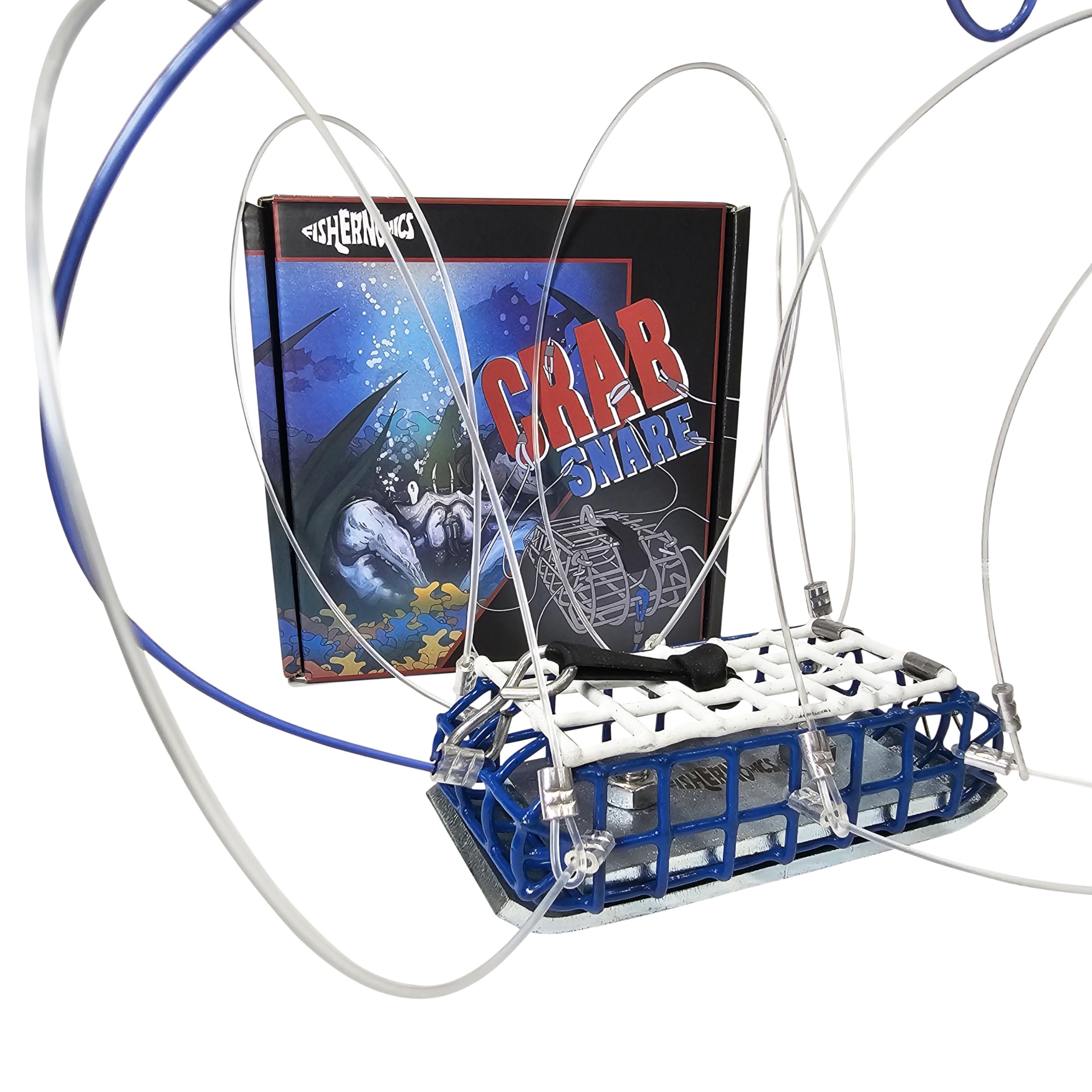 Fishernomics Heavy Surf Handcrafted Lead-Free Crab Trap for Fishing Pole (Bloom Tank Series 9.4oz & 6.6oz), US Manufactured Premium Loops, Highly Durable Crab Trap for Crabbing