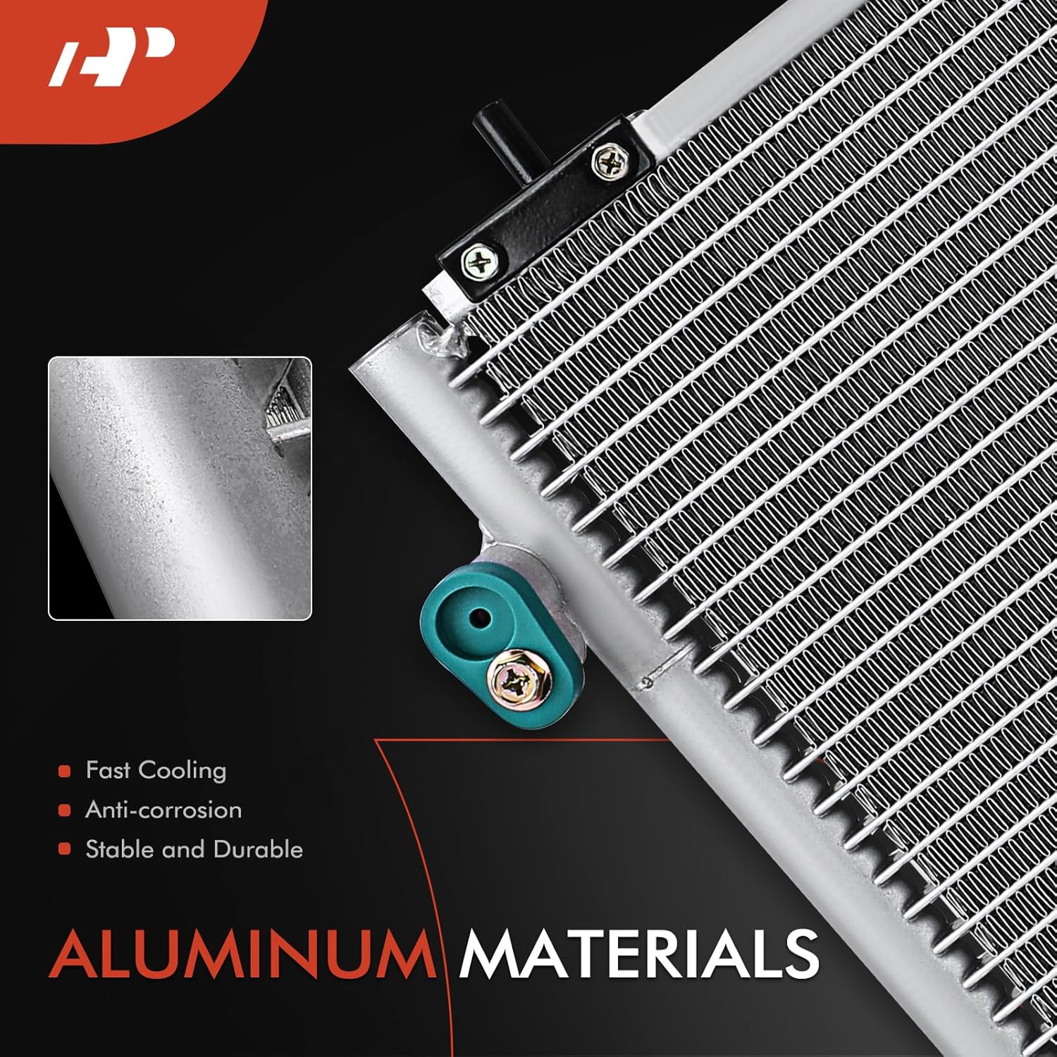 A-Premium Air Conditioning A/C Condenser Compatible with Lexus GS300 1998-2005, GS400 1998-2000, GS430 2001-2005, 3.0L 4.0L 4.3L, Replace# 8846030790