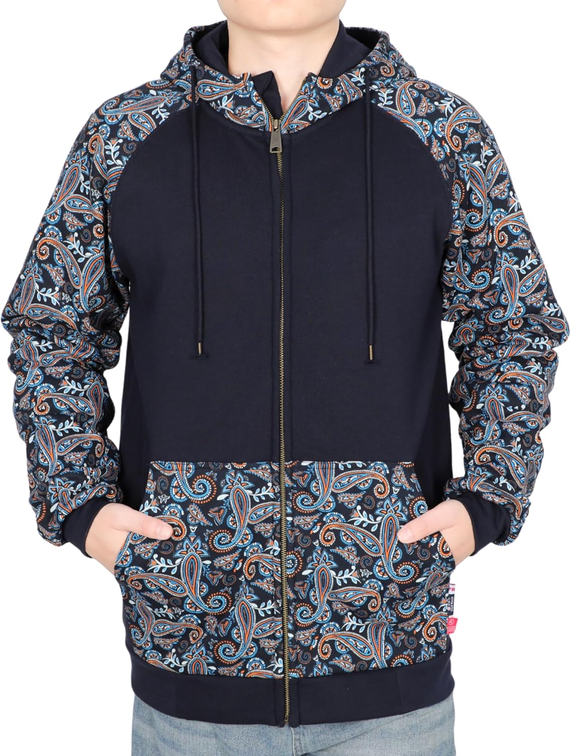 BOCOMAL FR Hoodies Zipper Front 10.5oz Cotton Fleece Flame Resistant Hooded Sweatshirts - Image 2