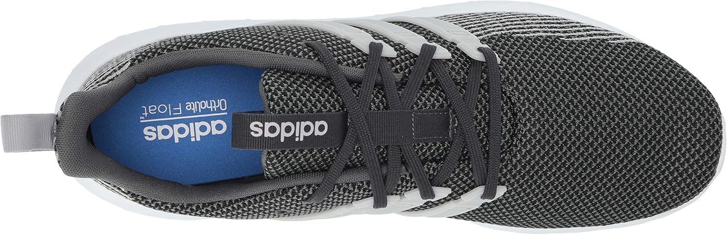 adidas mens Questar Flow Running Shoe, Grey/Grey/True Blue, 10.5 US