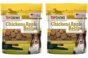 Top Chews Chicken and Apple Sausage Bites