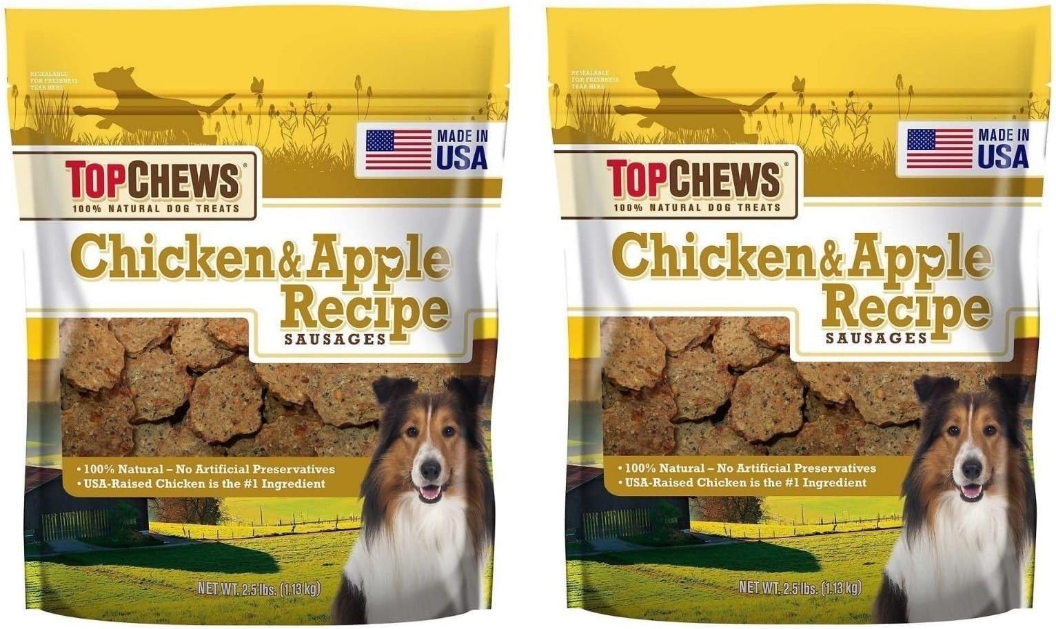 Chicken & Apple Sausages 2Pack (40 Ounces Each)