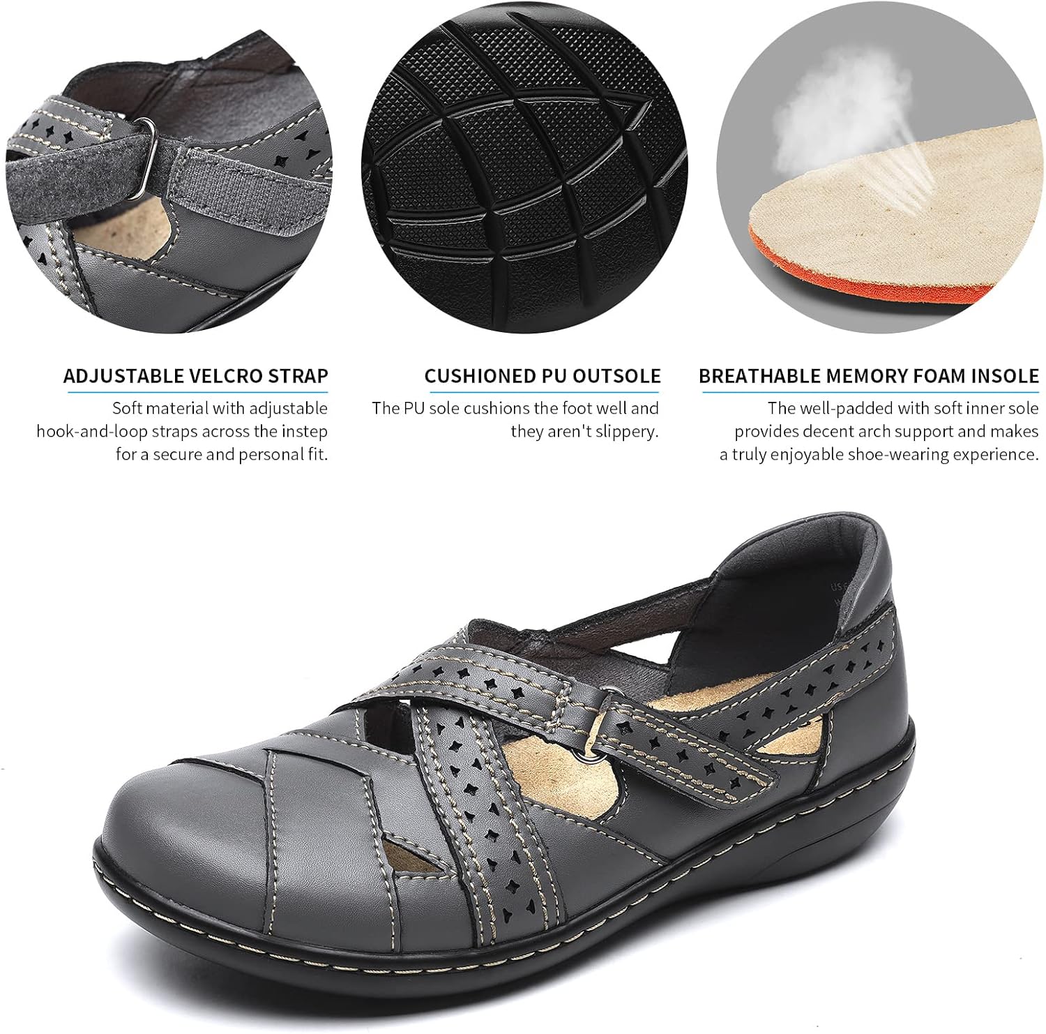 TERRIKAT Women's Casual Loafers Cute Slip On Comfort Walking Flats Leather Driving Moccasins Fashion Closed Toe Boat Shoes - Image 7