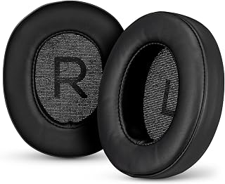 Replacement Earpads for Sennheiser Momentum 3 Wireless Headphones. Soft PU Leather, Memory Foam for Extra Comfort, Easy Installation Cushion Ear Pads, by Brainwavz (Black)