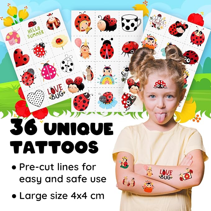 🐞 Ladybug Party Favors! 60-Piece Set