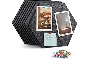 12" Felt Notice Board | Pin Board Wall Tiles | Soft Felt...