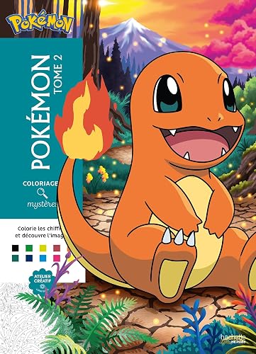 Pokémon Tome 2: Colorie les chiffres et découvre l'image Coloriages Mystères