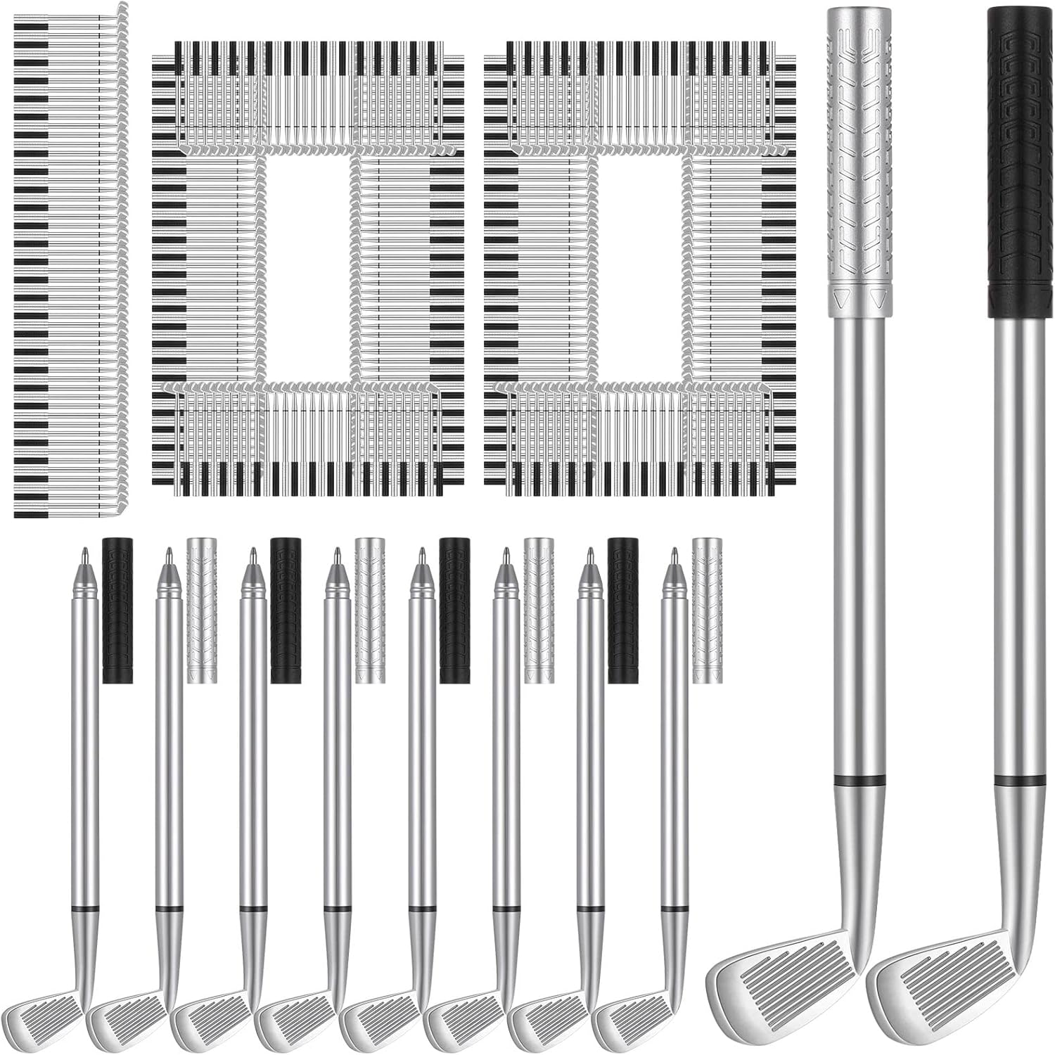 Yingzhao 100 Pcs Golf Ballpoint Pen Black Ink Golf Pens