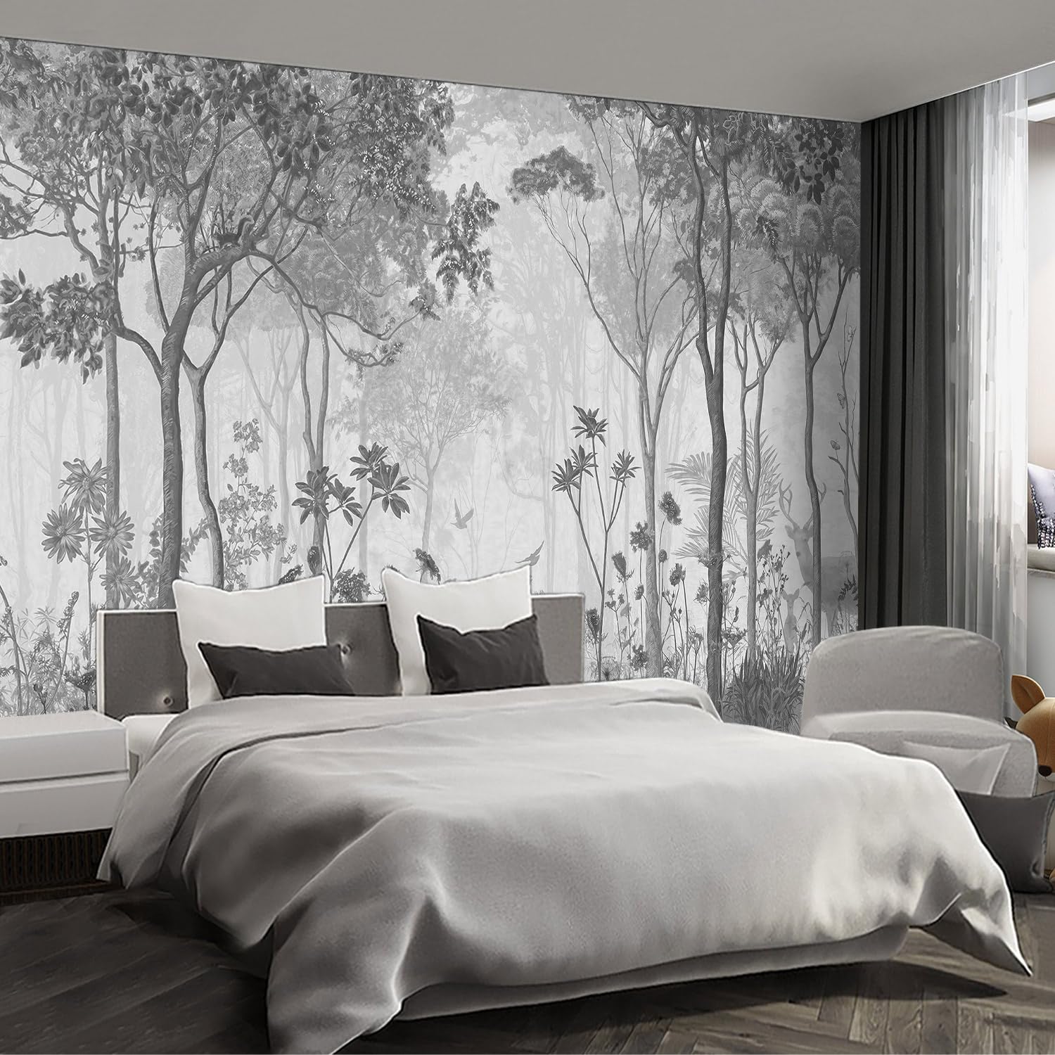 ベッド Fightal - Nature Forest Tree Mural Woodland Landscape Backgrounds